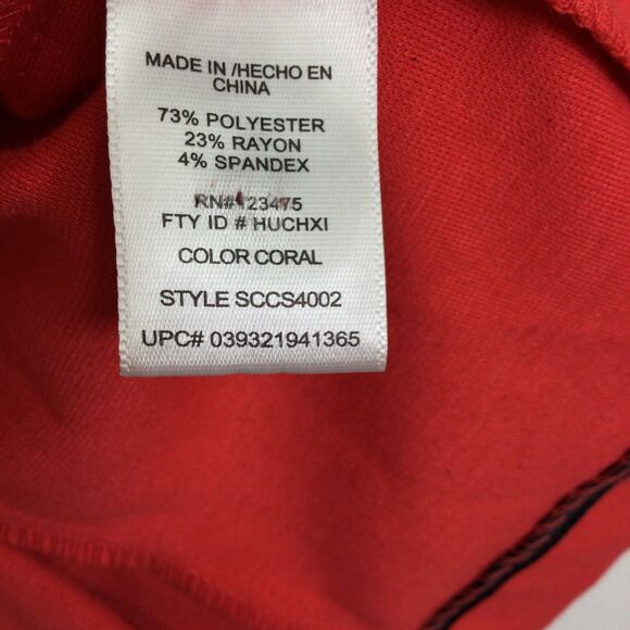 Christian Siriano Womens One Button Zip Pockets Blazer Jacket Coral Size Medium - Picture 12 of 13